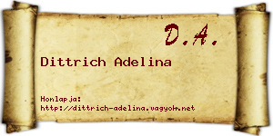 Dittrich Adelina névjegykártya
